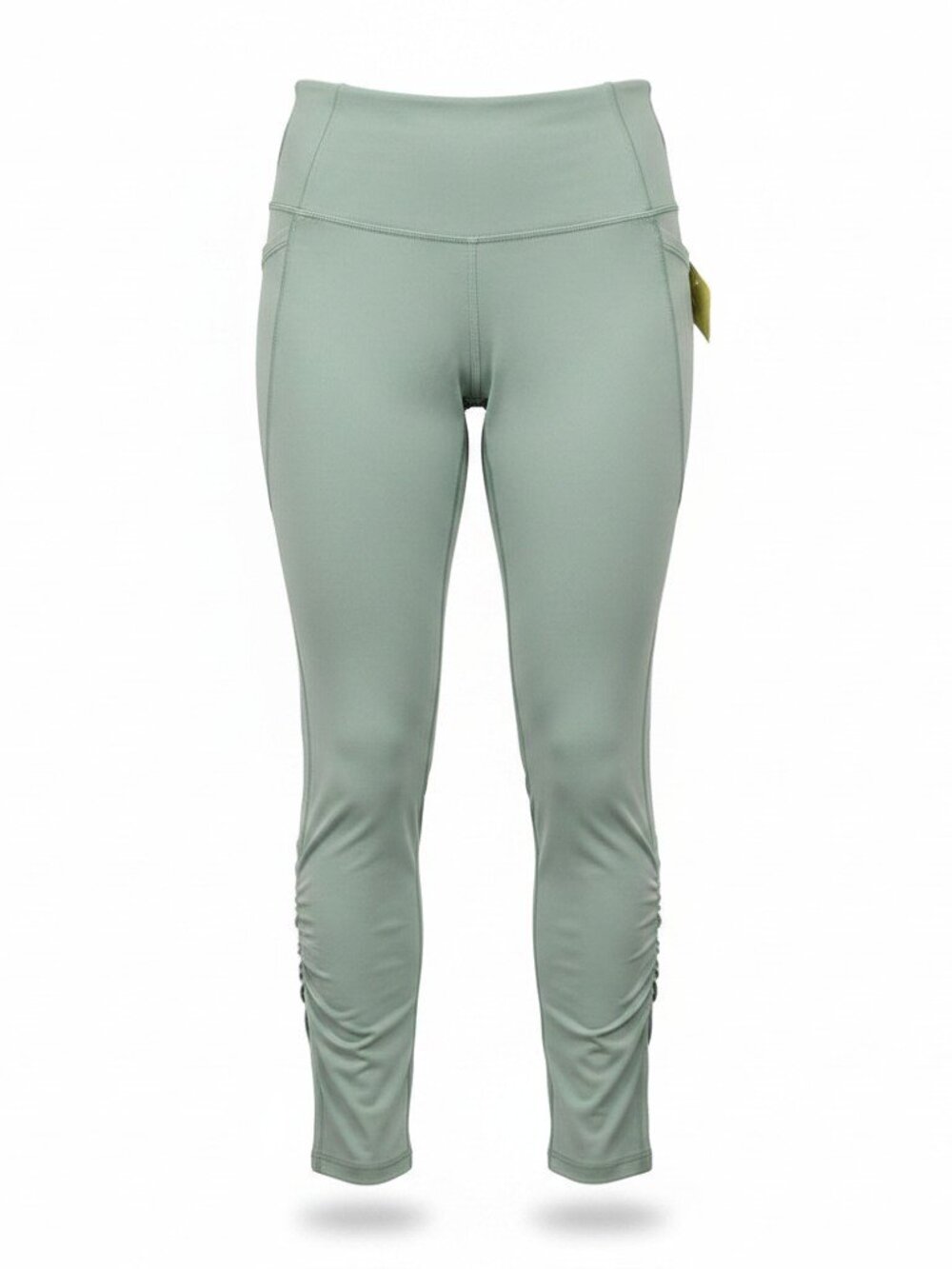 Women's All in Motion High Rise Green Leggings With Shirred Detail Size L